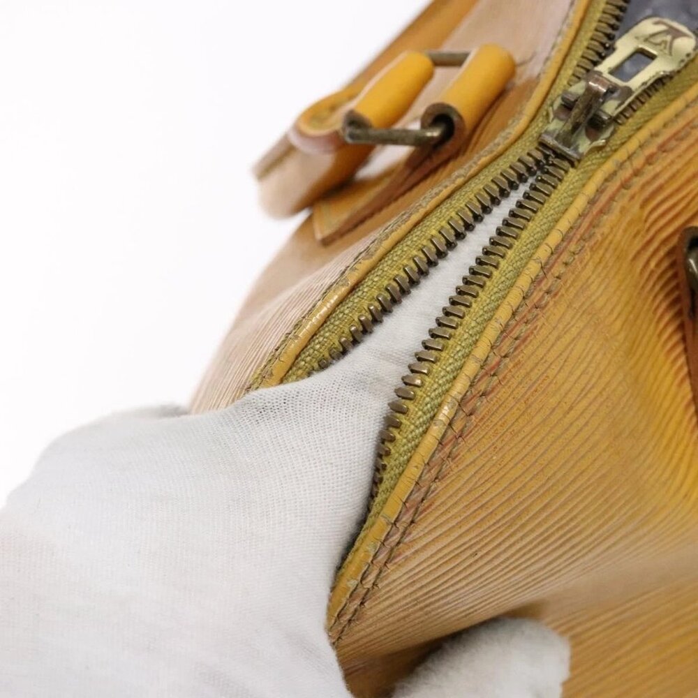 LOUIS VUITTON Epi Alma Hand Bag Yellow M52149 LV Auth BA5218 - Picture 10 of 16